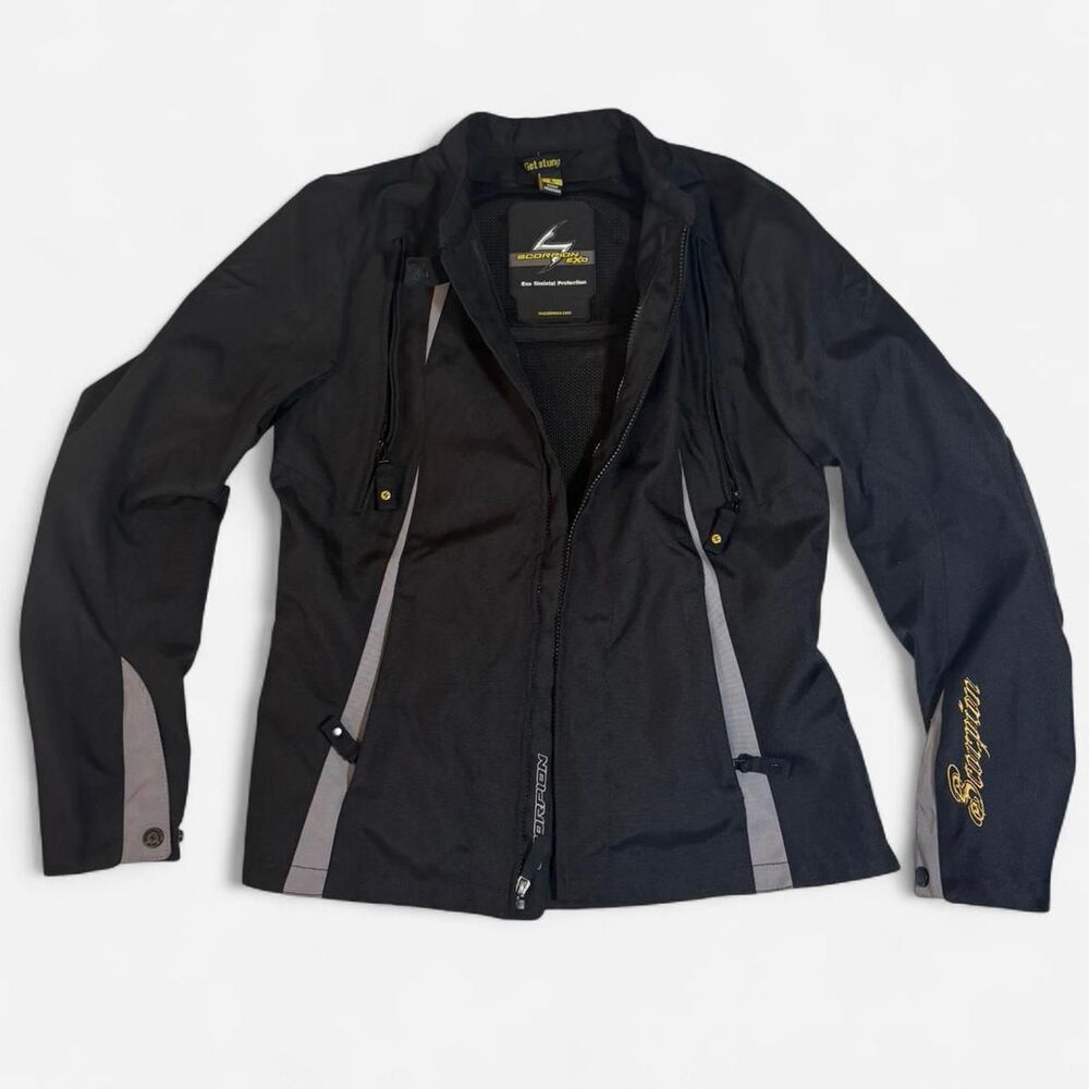 Scorpion EXO Motorcycle Jacket Armored Mesh Riding Jacket Tribal Back Graphic